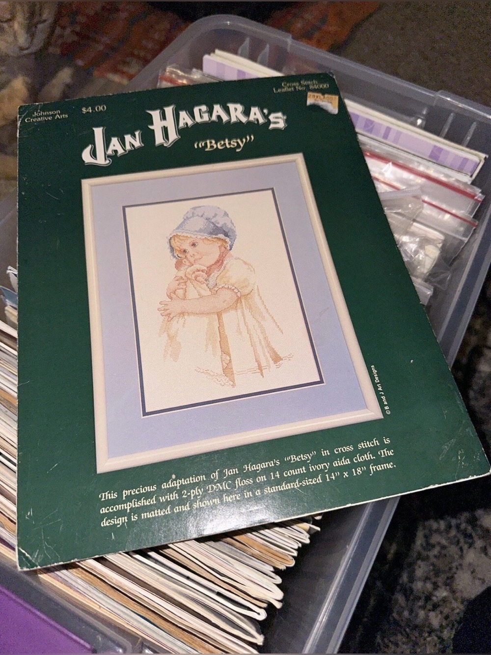 Jan Hagara Needle Treasure BETSY Cross Stitch Kit 84000 Vintage